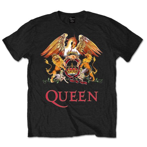 Queen Men's Tee: Classic Crest