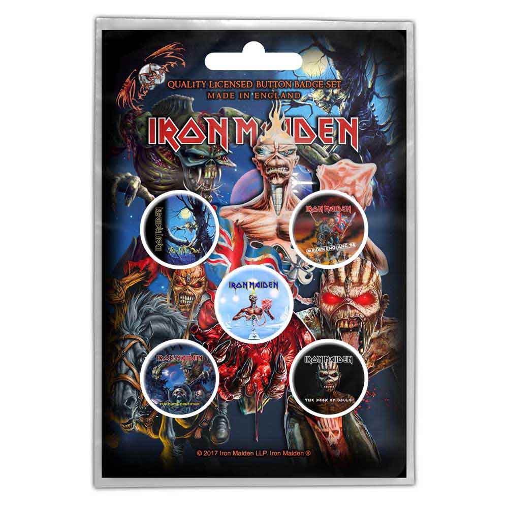 Iron Maiden Later Albums Button badge pack