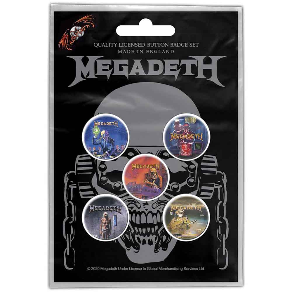 Megadeth Vic Rattlehead Button badge pack