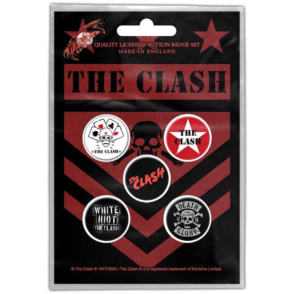 Clash London Calling Button Badge pack