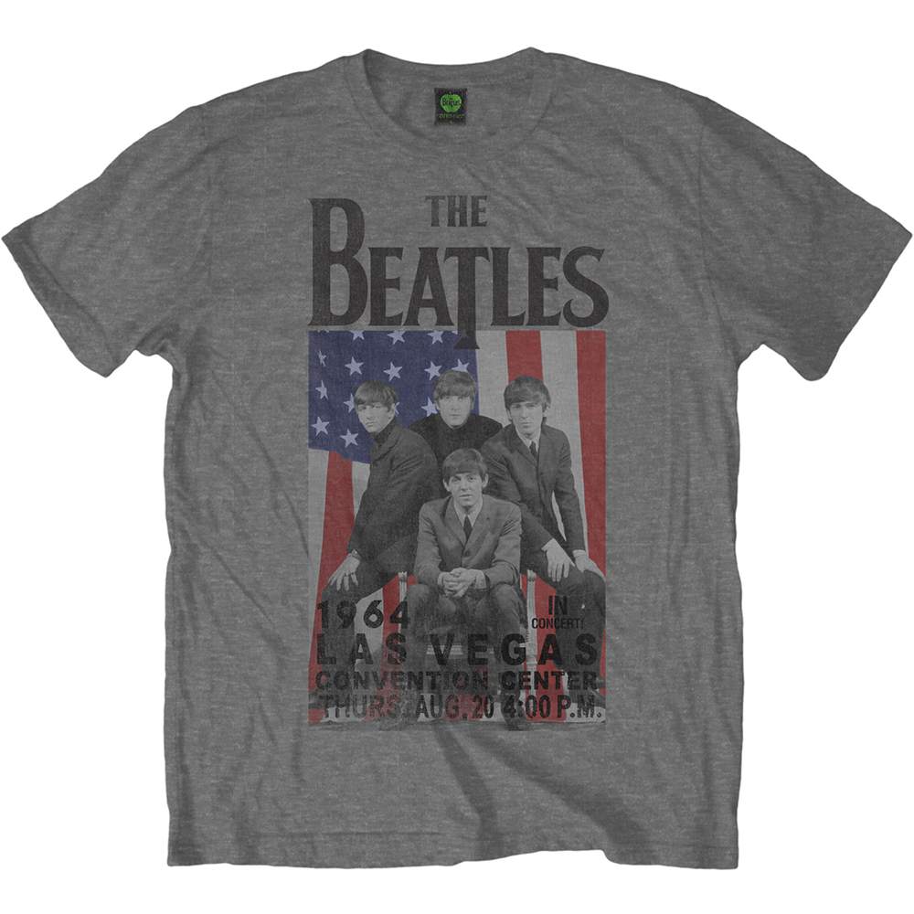 Beatles Men's Tee: Flag/Vegas