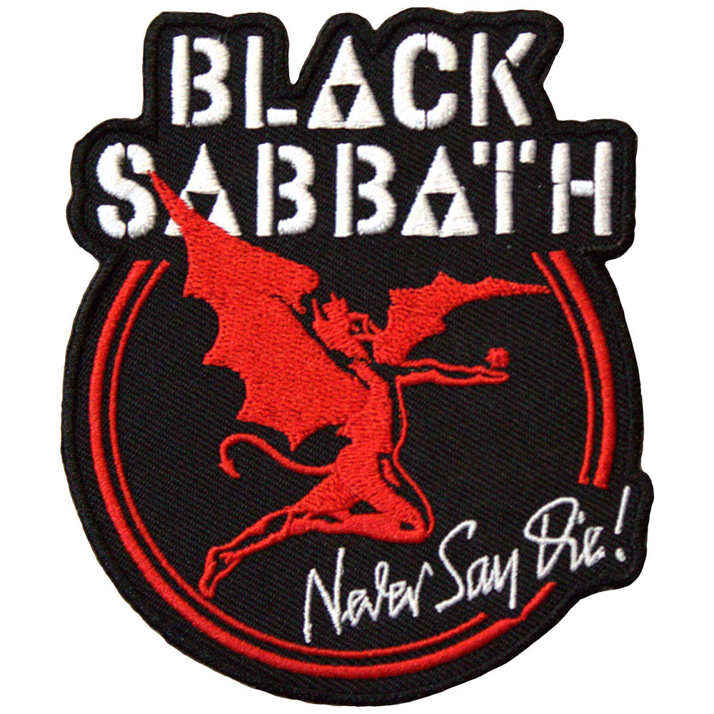BlackSabbath Archangel Never Say Die Woven Patch