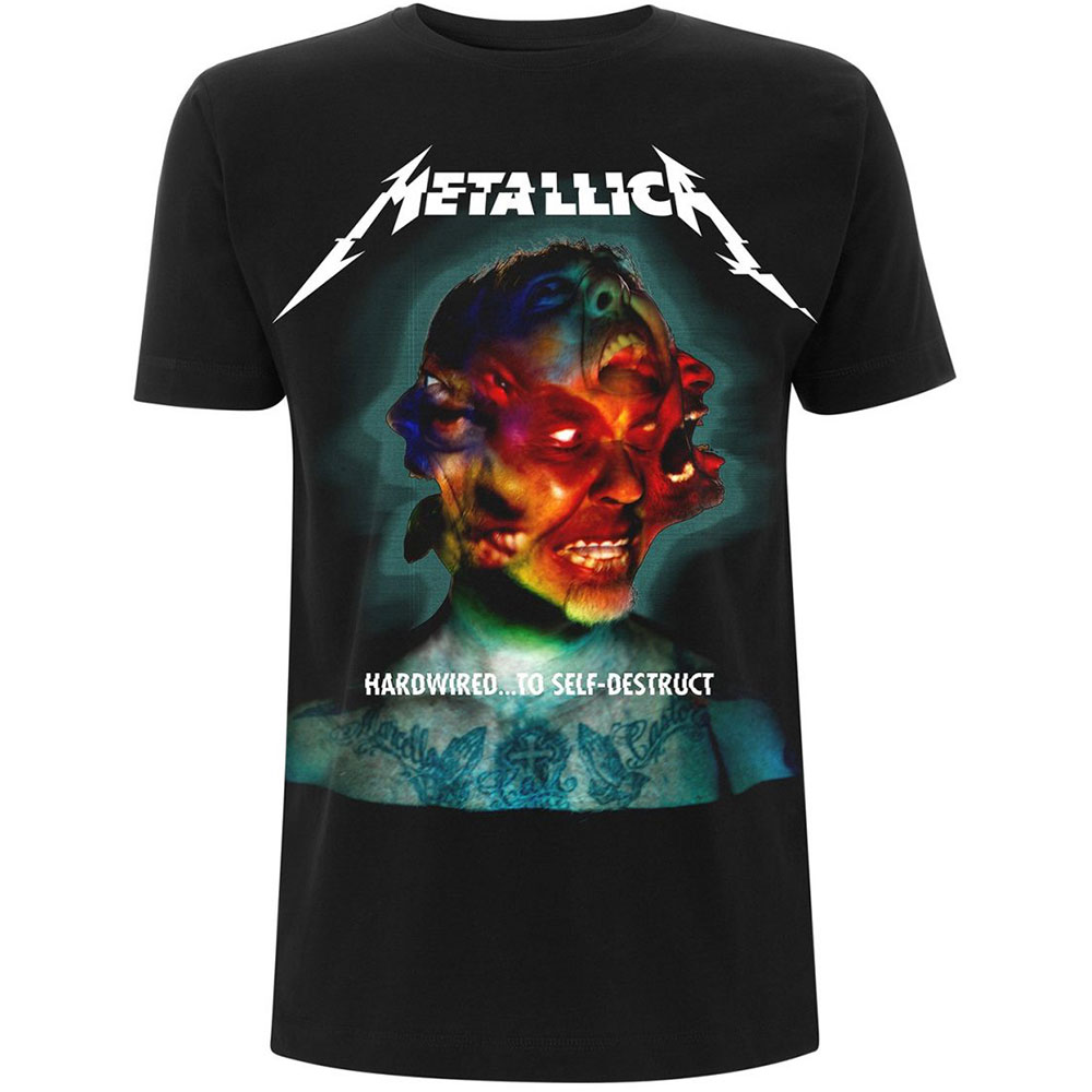 Metallica Unisex Tee: Hardwired Album Cover