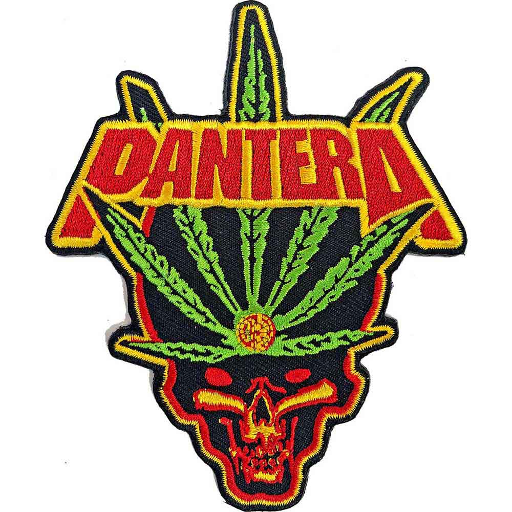 Pantera_Leaf Skull_Woven Patch