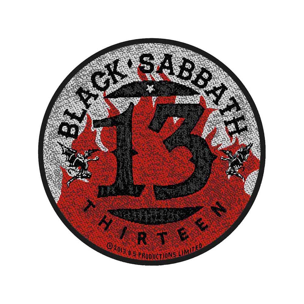 BlackSabbath 13/Flames Circular Retail Packaged Patch