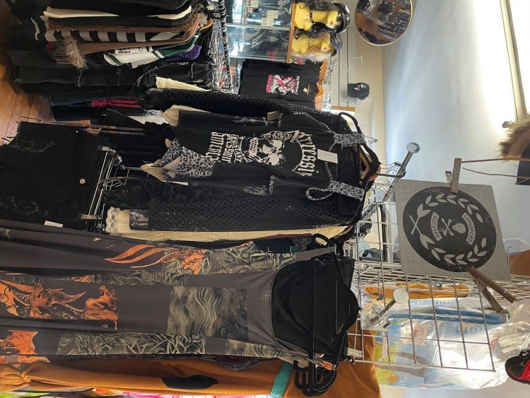 Band t-shirts and hoodies