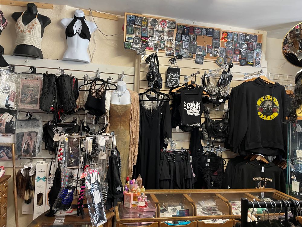 Buckles and leather studded belts